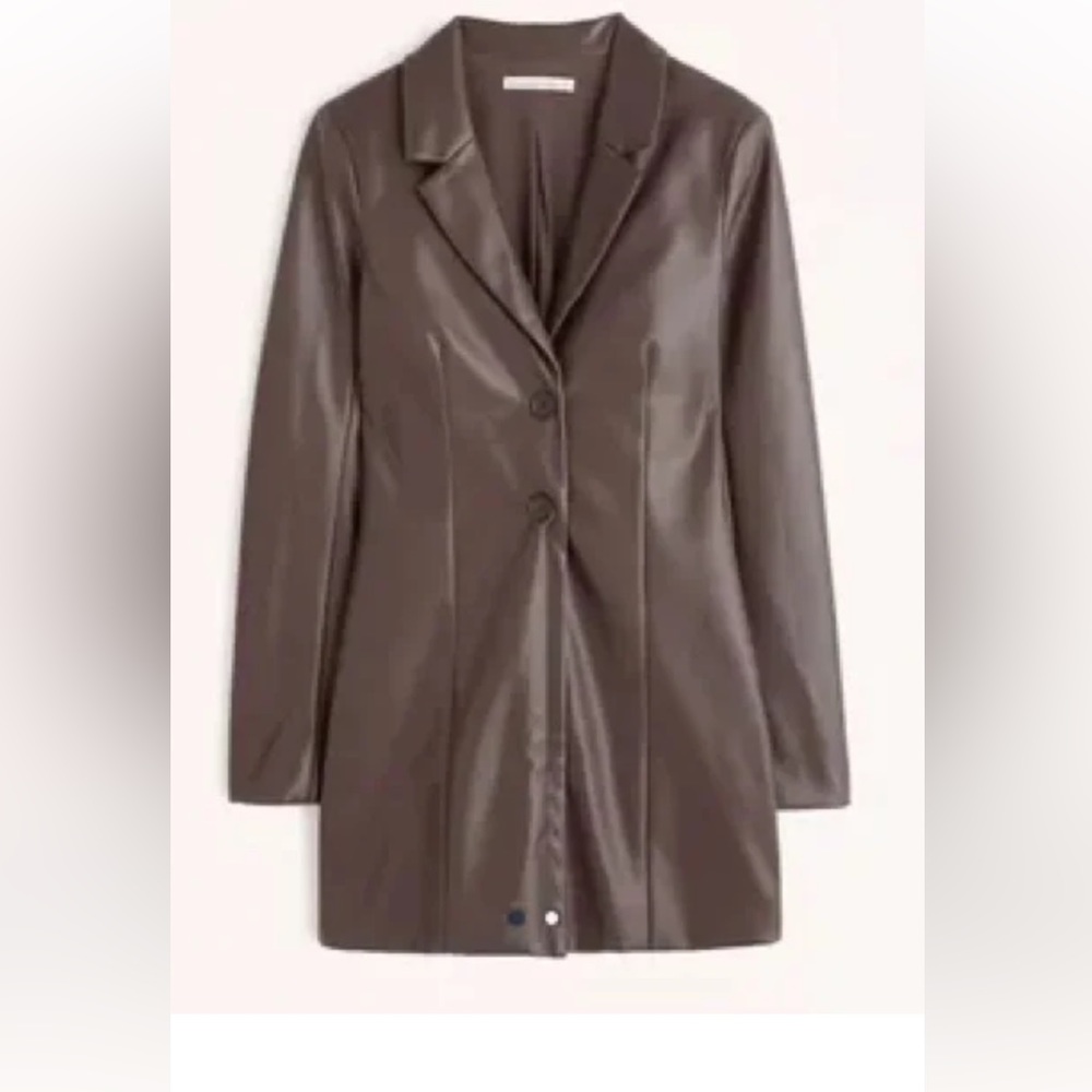 Abercrombie Vegan Leather Dress (lightly worn)